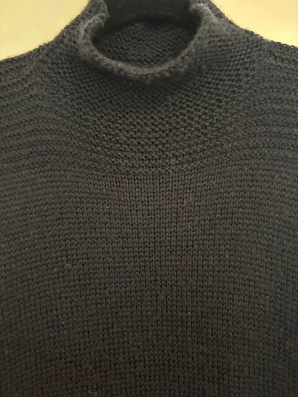 Giorgio Armani Black Sleeveless Turtleneck Knit Vest